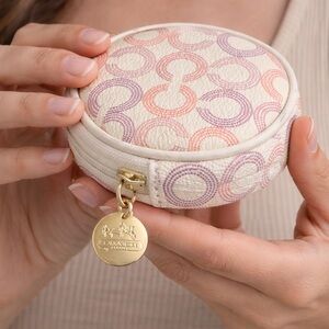Coach Waverly Optic Art Round Coin Purse (Style No. 44465)